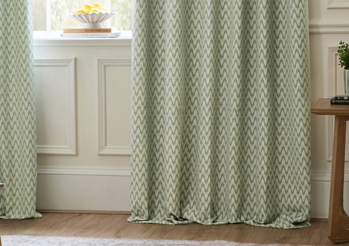 Hutton Pencil Pleat, Sage - Ready Made Curtains - Image 6